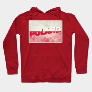 Poland Vintage style retro souvenir Hoodie